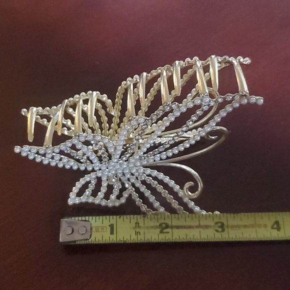 High quality metal butterfly hair clip - Picture 5 of 12